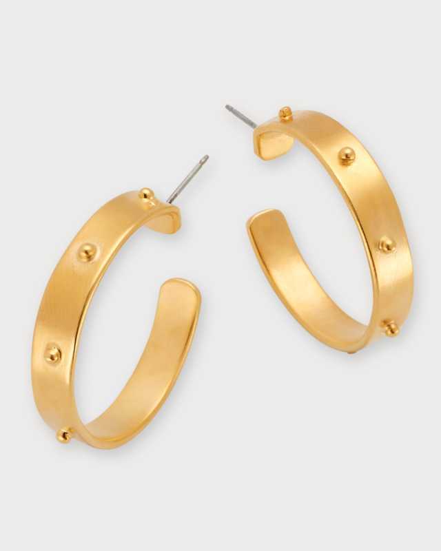 Shiny Pinwheel Hoop Earrings